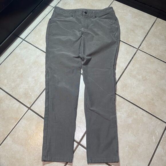 Lululemon ABC Obsidian Gray Slim Fit Chino Pants Mens 34x31 READ - Picture 1 of 12